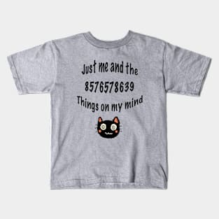 Overthinking Cat Kids T-Shirt